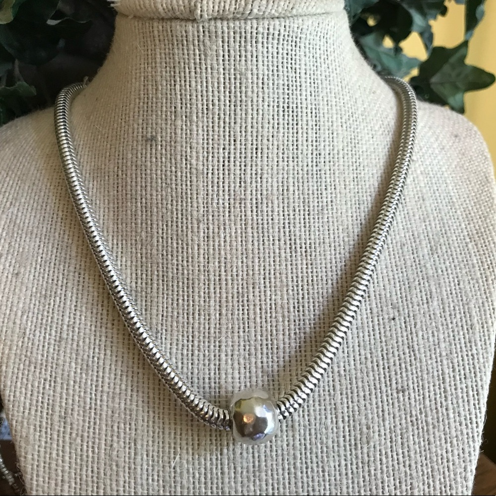 Silpada Sterling Silver Chocker Style Necklace